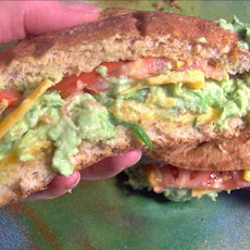 Veggie Guacamole Submarine Sandwich