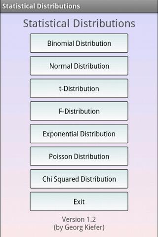 Statistical Distributions