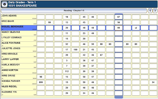 Web2School GradeBook