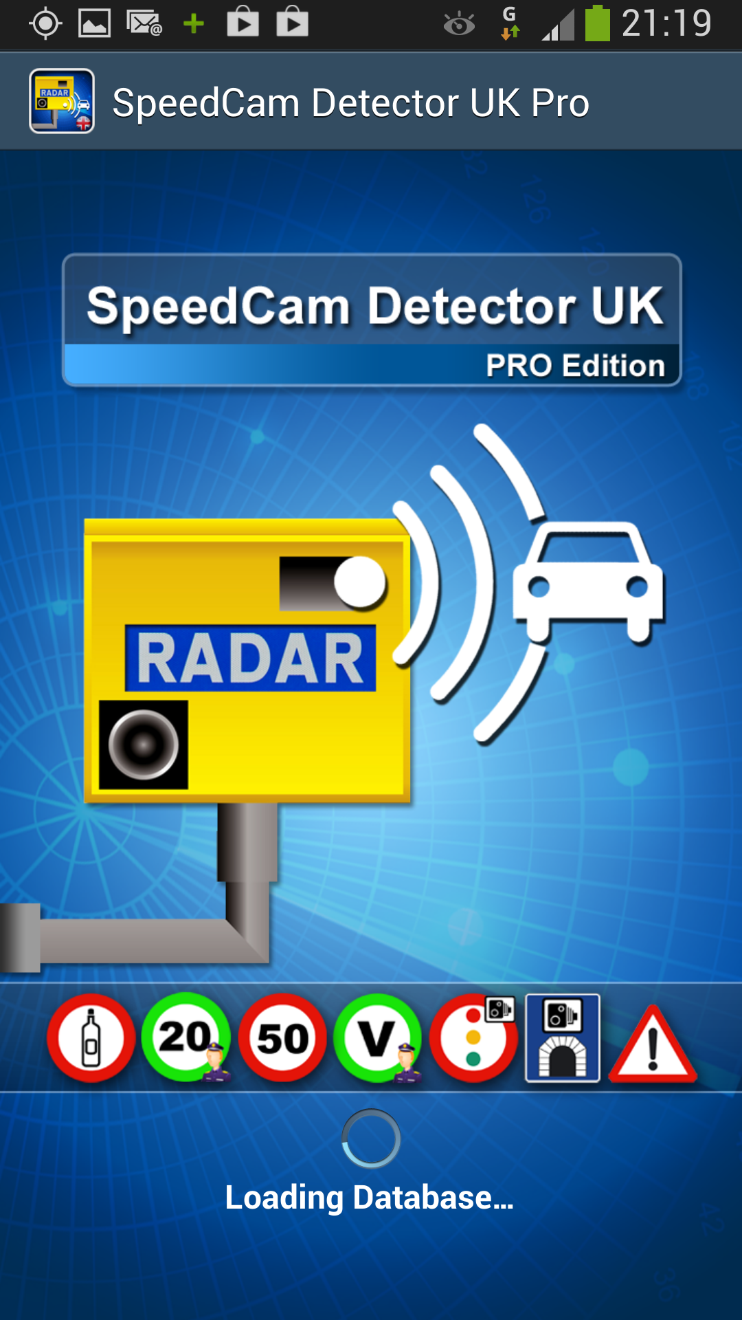 Android application Speed Camera Detector Pro (UK) screenshort