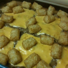 Tater Tot Casserole (Cheap N Filling)
