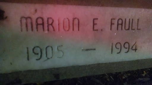 Marion Faull Memorial Plaque