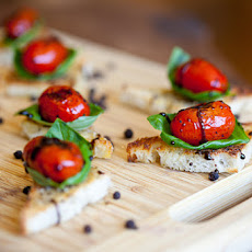Blackened Tomato Canapés