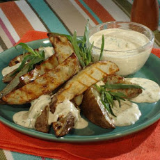 Grilled Steak Fries with Malt Vinegar Aioli