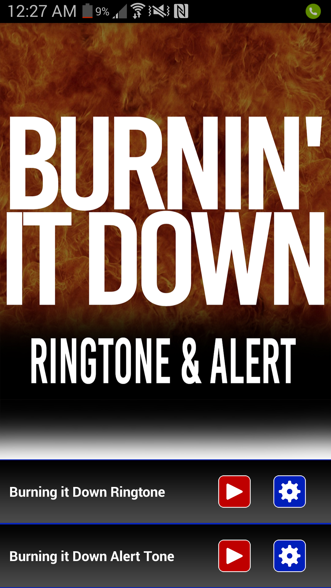 Android application Burnin It Down Ringtone screenshort