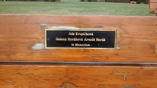 Ada Kuprikova Helena Horakova Arnost Horakova Memorial Bench