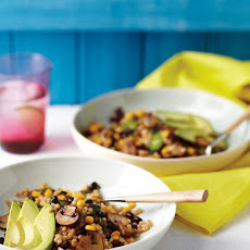 Couscous Salad with Black Beans, Mushrooms, and Corn