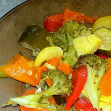 Dijon Dressed Slow Cooked Veggies