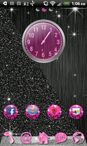 Go Launcher Pink Cheetah theme