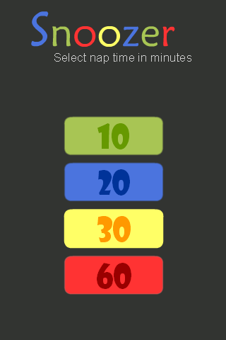 Snoozer - simple snooze app