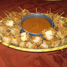 Sesame-Ginger Chicken-Pepper Bites