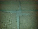 Mosaic of St Brigid's Cross