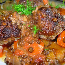 Moroccan Meatball and Lentil Bake With Company!