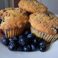 Blueberry Muffins With Streusel Topping Recipe