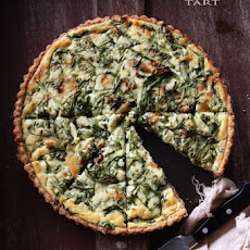 Arugula and Leek Tart