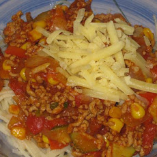 Hearty Mexican Spaghetti