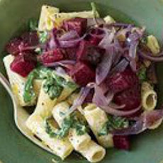 Rigatoni with Ricotta and Roasted Beets