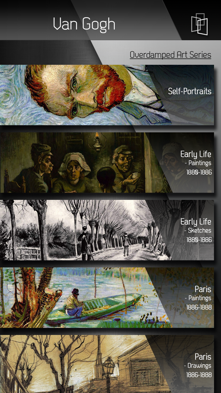 Android application Van Gogh HD screenshort