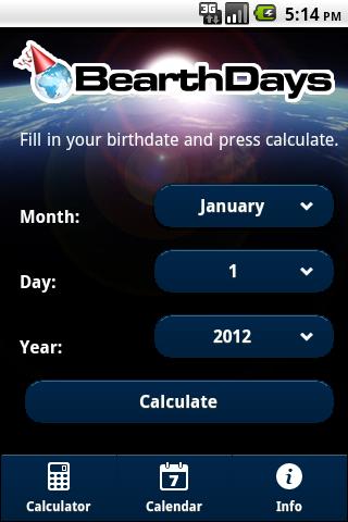 BearthDays Birthday calculator