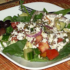 Kittencal's Greek Garden Salad With Greek-Style Dressing