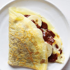 Chocolate-Hazelnut and Banana Crepe