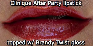 Clinique's After Party topped with Brandy Twist