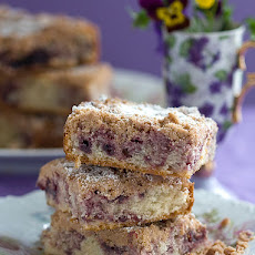 Raspberry Jam Swirl Crumbcake