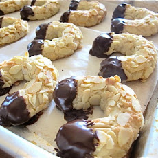Chocolate Dipped Almond Horns