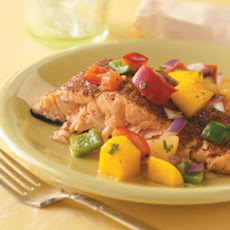 Salmon with Caribbean Salsa Recipe