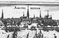 Старинная гравюра - Амстердам