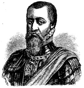 Альба (Фердинанд-Мориц, герцог Толедский), испанский полководец и государственный человек. Иллюстрация из  Энциклопедического словаря Гранат, 1900