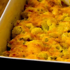 Cauliflower Gratin with Sharp Cheddar and Parmesan