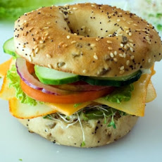 Veggie and Cheese Bagel Sandwich