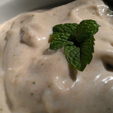 Fresh Banana Ice-cream with Coconut