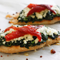 Grilled Chicken with Spinach and Melted Mozzarella