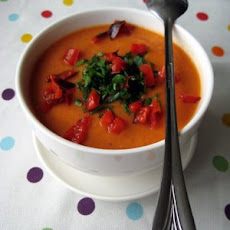 Roasted Red Pepper & Cauliflower Soup