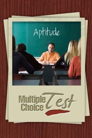 Aptitude Multiple Choice Test