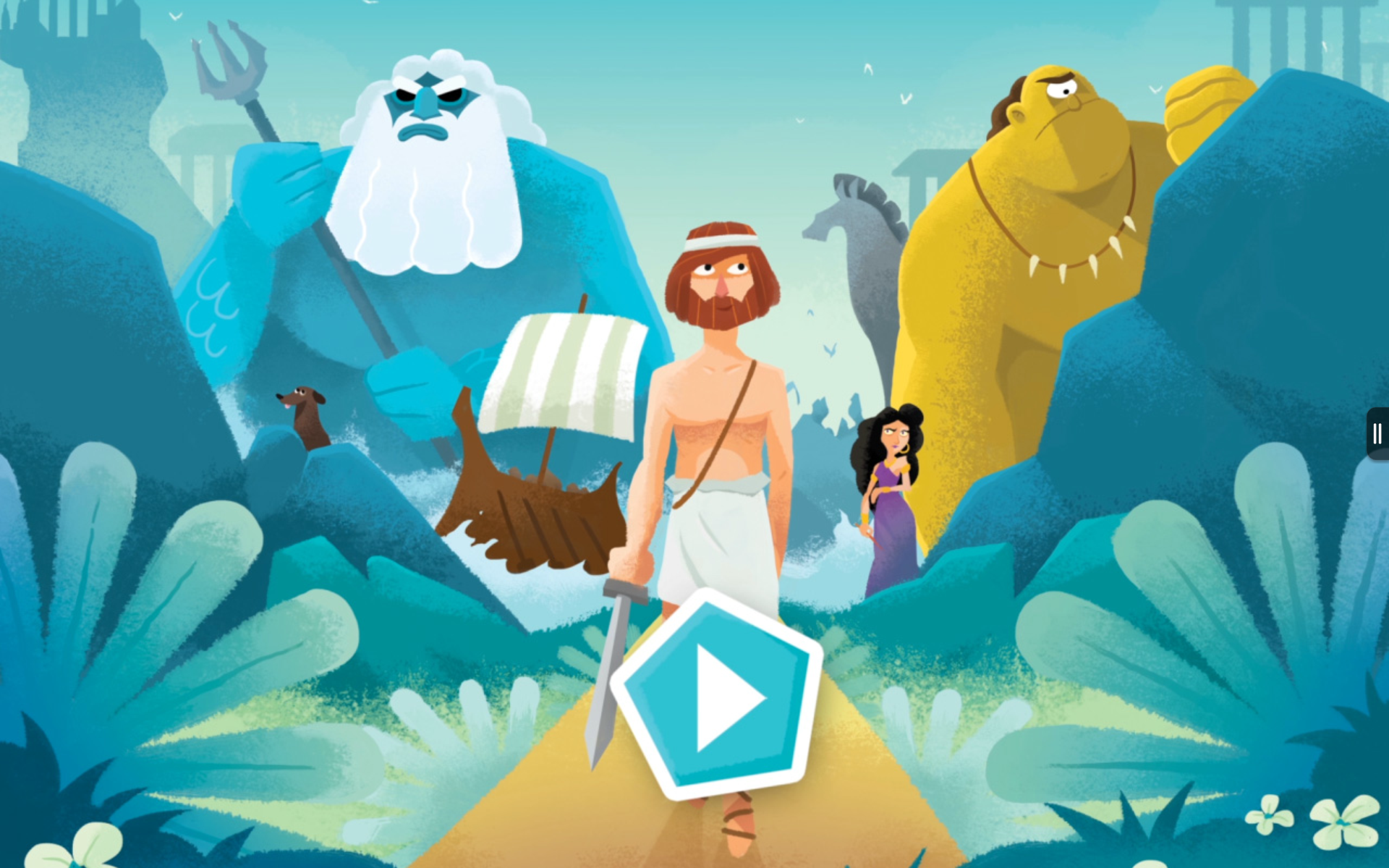 Android application Odysseus for kids screenshort