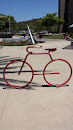 Red Bike Sculpture