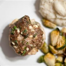 Blue Cheese, Spinach Meat Loaf Muffins