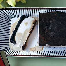 Coconut Coffee Marbled Ice Cream Cake