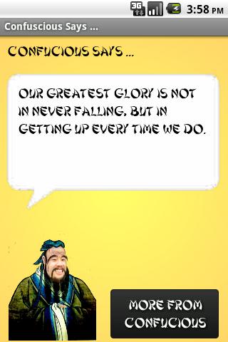 Confucius Says ...