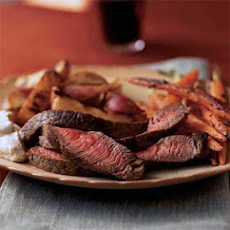 Sirloin Steak with Tarragon-Garlic Sour Cream