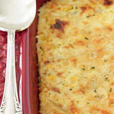 Cheddar and Green Chile Corn Pudding