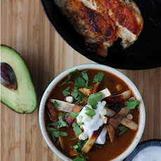 Chicken Tortilla Soup with Corn and Black Beans