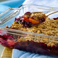 All-Bran Blueberry Peach Crumble