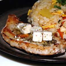 Pork Chop and Feta Skillet