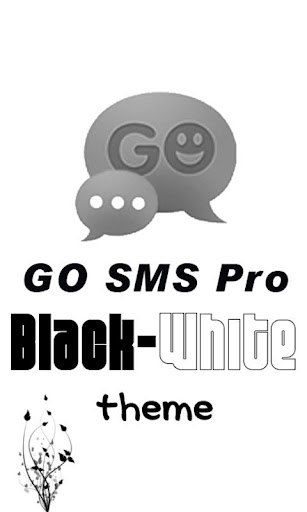 GO SMS Pro Black-White theme