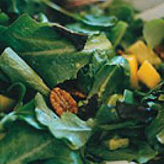 Mango and Avocado Salad with Spiced Candied Pecans