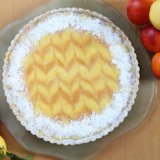 Ginger Lemon & Bourbon Blood Orange Tart with Cardamom Almond Crust